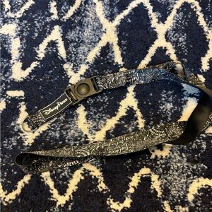 Disney Parks Black and White Lanyard